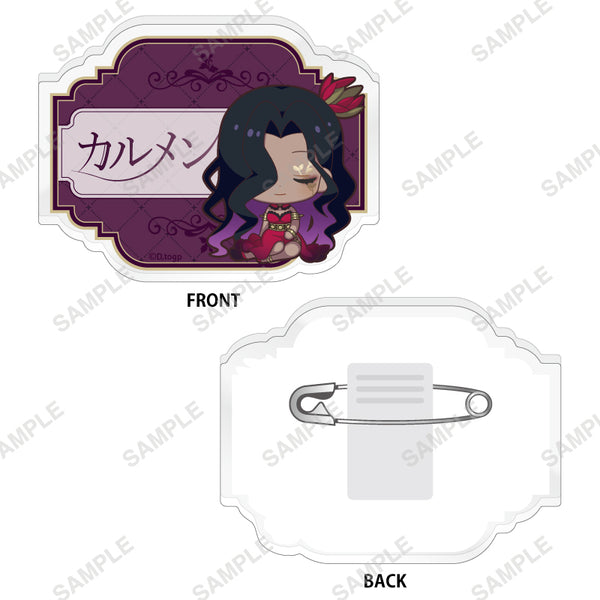 『takt op. 運命は真紅き旋律の街を』おやすみシリーズ お名前バッジ(カルメン)